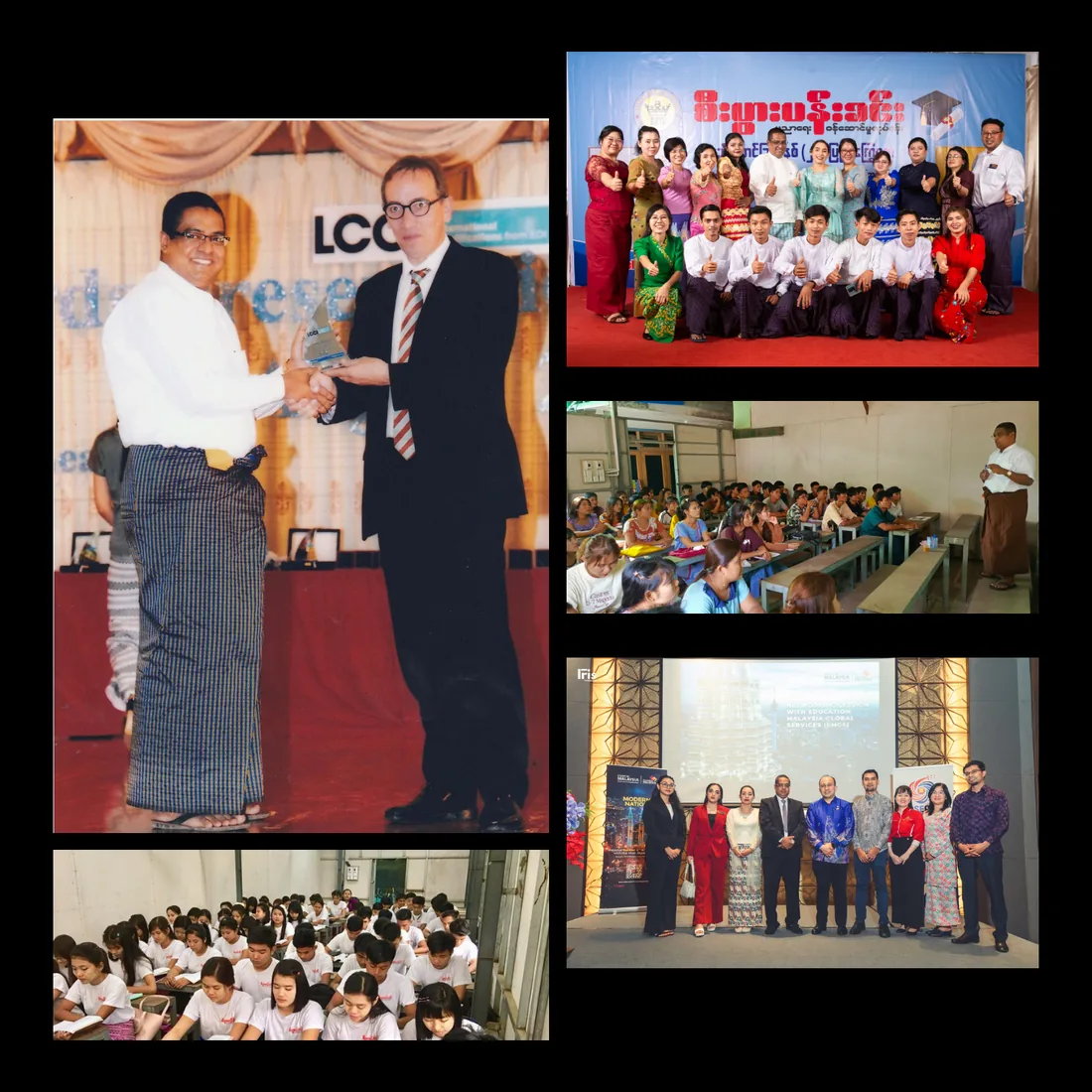 Photos from EFG Education Services: an LCCI award presentation, staff and students, seminars and events